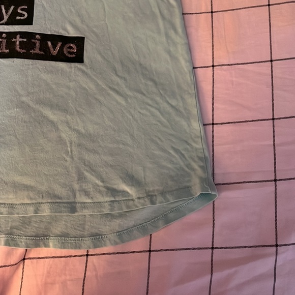 SOLD - Total Girl Blue Think Like a Proton Sleeveless Shirt Size 16/XL - Picture 4 of 6